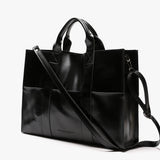 レザーポケットバッグ / LEATHER 3WAY POCKET BAG (BLACK) (6554724597878)