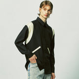 エッセンシャルバラシティシャツ / essential varsity shirts black
