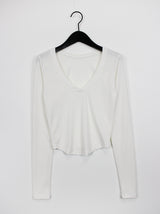 ディープVネックTシャツ / Deep V-neck T-shirt (3color)