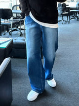 ハッシーブラシワイドデニムパンツ / HACCY BRUSH WIDE DENIM PANTS(ONE COLOR)