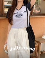 1974クロップ半袖Tシャツ / 1974 Crop Short Sleeve T-shirt (3color)