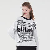 ドゥードゥルチェリーピクセルグラフィックニット／DOODLE CHERRY PIXEL GRAPHIC KNIT [WHITE]
