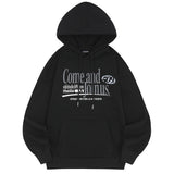 カムアンドジョインアスグラフィックオーバーフィットフーディ / Come And Join Us Graphic Over Fit Hoodie - 4 color