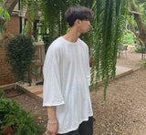 Perfect Slub 3/4 Sleeve Box T (5color) (6699883102326)