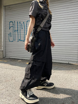 サマーナイロンバルーンダブルカーゴパンツ / Summer nylon balloon double cargo pants
