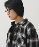 GINGHAM CHECK SHIRT (BLACK)