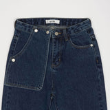 ストレートフィットスナップポケットデニムパンツ / STRAIGHT FIT SNAP POCKET DENIM PANTS [6888]