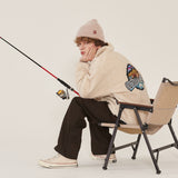 グラフィックフリースジャケット/GRAPHIC FLEECE JACKET IVORY (6698688479350)