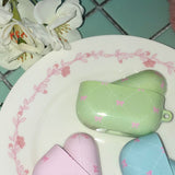 ビンテージリボンエアポッズケース / vintage ribbon airpods case (green)