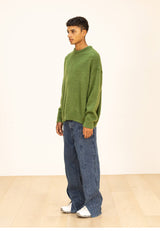 ウールソフトモヘアオーバーサイズニット/WOOL SOFT MOHAIR OVERSIZED KNIT