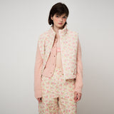 FLORAL PEDDING VEST, CREAM