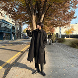 セイントローブウールヒデンマックコート / Saint Robe Wool Hidden MacCourt (black)