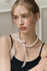 [Pre-order] Peony Pearl Necklace (Production takes 3-7 days)
