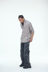 ピクニックマットタッセルシャツ/Picnic Mat Tassel Shirts Navy