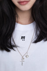 クロスハート925ネックレス / CROSS HEART 925 NECKLACE SILVER