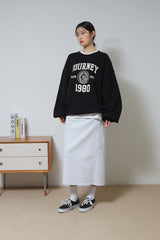 ゴールデン刺繡スウェット/Golden Emblem Sweatshirt (Black)