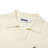 モノチェリーオープンカラーニット / MONO CHERRY OPEN COLLAR KNIT [IVORY]