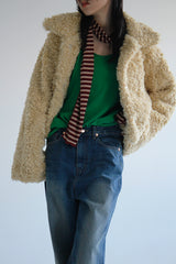 エッグファージャケット/Egg Fur Jacket (2color)