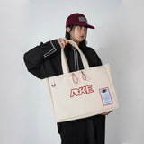 A LABEL CANVAS BAG (ivory!)