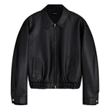 オーバーサイズバンディングレザージャケット / Oversized Banding Leather Jacket