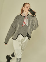 Wave Knit (Black) (6643891470454)