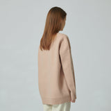 WHATTHE ビック ロゴ ニット プルオーバー/WHATTHE Big Logo Knit Pullover Pink