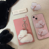 コットンバニーポポジェリーハードアイフォンケース/Cotton bunny popo Jelly Hard phone case ivory