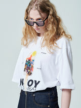 [ENJOY YOUR MEAL] CAMPAIGN 1/2 T-SHIRT ICE CREAM_WHITE (6582792945782)