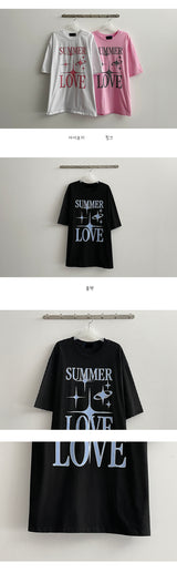 サマーラブショートスリーブTシャツ / Summer Love Short-Sleeved T-Shirt