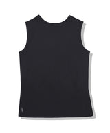 MODAL LENGTHY SLEEVELESS T-SHIRT BLACK (6566880149622)