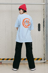 LOGO&SMILEY TEE [LIGHT BLUE] (6552889065590)
