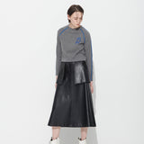 HANNAH POCKET SKIRT, BLACK (6627125919862)