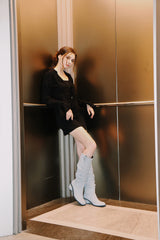ブラーリーリンクルロングブーツ / BLURRY WRINKLE LONG BOOTS_3COLORS