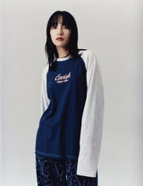 ラグランスターロゴロングスリーブTシャツ/RAGLAN STAR LOGO LS TEE PURPLE(CV2CFUT551A)