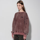 ビンテージウォッシングスウェットシャツ/vintage washing sweatshirt [burgundy]