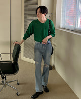 カラーマイレリーフビンテージデニムパンツ/Colmy Relief Vintage Denim