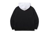 TWO TONE BUTTON HOODIE