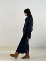 Remember corduroy long skirt 