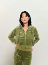 Xヒーヤジェニーベルベットタトゥージップアップフーディー / X Heeyajenny Velvet Tattoo Hoodie Zip-up (4590664581238)