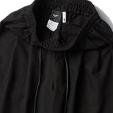 ツータックワイドシルキーパンツ/TWO TUCK WIDE  SILKY  PANTS-BLACK