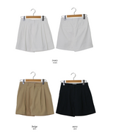 クラシックピンタックショートパンツ (3color)