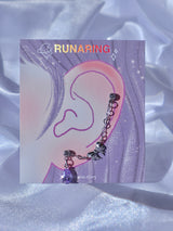 violet ribbon piercing