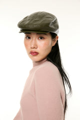 GLOSSY HUNTING CAP / KHAKI