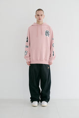 ロゴフーディ / BSR2223FWPO013 BS MULTI LOGO HOODIE PINK