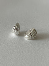[92.5silver] shell earrings