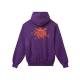 スプラッシュジップアップフーディ / Splash Zip Up Hoodie - Dark Purple