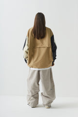 ワイドジャケット/BSR2223FWJK055 MCS WIDE JACKET MULTI BEIGE