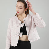ツイードリボンジャケット / Tweed Ribbon Jacket Pink