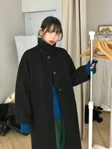 Guryane long balmaccan coat