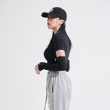 ウォーマーブラックホールクロップTシャツ / TOP(9136) Warmer Black Hole Crop Tee